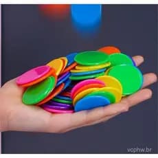 100Pçs/ Conjunto Fichas De Tamanho 37mm DIY Tokens Moeda De Jogo De Cor Sólida Acessórias Hilariantes Divertidas Familia