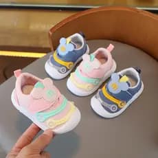 Primavera outono bebê Net sapatos 0 um ano de idade metade 1 sola macia bebê criança sapatos Anti-deslizamento meninos s
