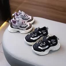 Primavera outono crianças sapatos esportivos meninas papai sapatos de couro de sola macia meninos crianças tênis de corr