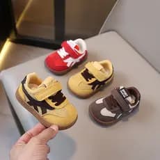 Primavera outono crianças treinamento alemão Forrest Gump sapatos de sola macia antiderrapante bebê criança sapatos meni