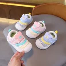 2025 primavera outono novo estilo bebê menino sapatos sola macia bebê criança sapatos esportivos meninas 0-1 anos de ida