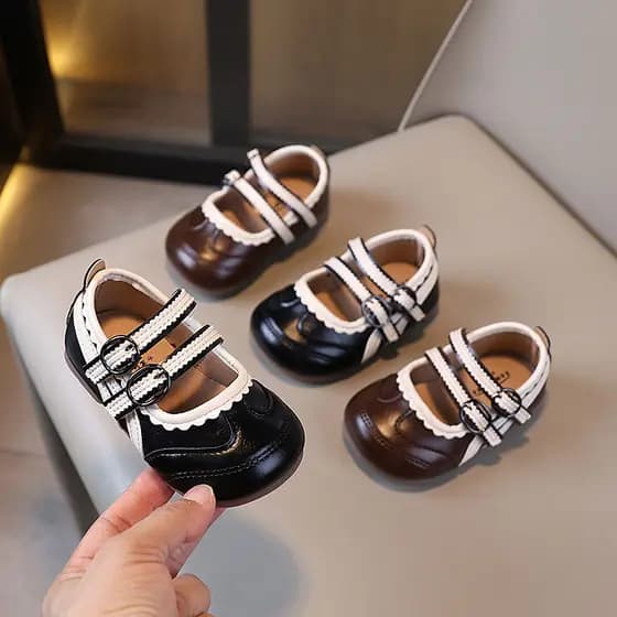 Primavera outono menina sapatos de bebê menina princesa sola macia sapatos da criança do bebê Anti-deslizamento crianças