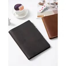 Primeira camada de couro bloco de notas livro roupas A5A6 página fixa manual couro genuíno capa protetora caderno diário