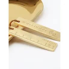 Régua de latão retrô, régua de grade, régua de Metal, pequena régua de cobre portátil, régua de cobre puro, letras a Las