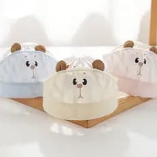 Chapéu de bebê verão estilo fino bebê masculino vazio chapéu superior ar condicionado chapéu bebê criança porta protetor