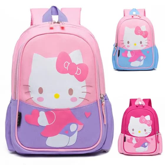 Hellokitty mochila escolar infantil, meninas, jardim de infância, fofa, primeira série, estudantes do ensino fundamental