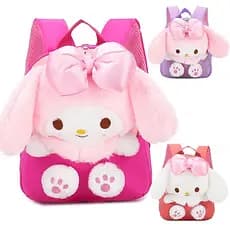 Melody Mini pequeno saco de escola infantil crianças pequenas bebê menina boneca de pelúcia passeio pequena mochila rosa