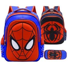 Crianças jardim de infância Spiderman mochila meninos estudantes do ensino fundamental classe universitária Ultra-leve p