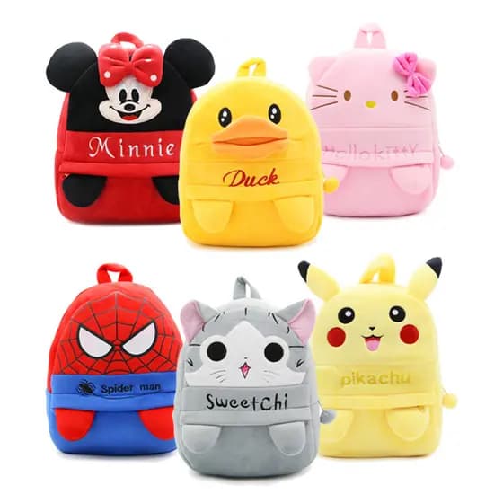 Pequeno pato amarelo crianças mochila de pelúcia jardim de infância bebê pelúcia pequena mochila luz primavera Outing mo