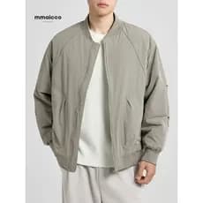 Momaike Roupas Masculinas Gaozhi Commuter Jaqueta de Gola de Beisebol Masculina 2026 Primavera Nova Jaqueta Masculina Si