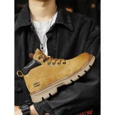 Sanzan Martin Botas masculinas de cano alto Botas de couro masculinas 2026 Novo estilo Botas masculinas Kick Not Bad Rub