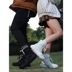 Halbin ao ar livre tubo médio menos 40 graus botas de neve quentes das mulheres dos homens lã engrossado impermeável ant