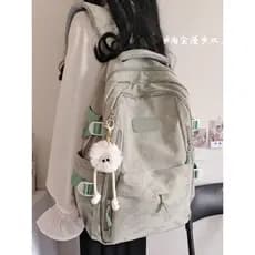 Mochila feminina estudantes universitários mochila simples mochila escolar de alto valor estudantes do ensino médio vers
