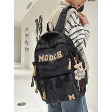 Mochila escolar masculina feminina Graffiti letras estilo ferramentas reduzir carga mochila grande capacidade estudantes