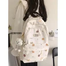 Mochila feminina estudantes do ensino fundamental ins bonito mochila estudantes do ensino médio doce menina mochila gran
