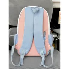 Mochila pequena fresca para estudantes universitários, grande capacidade, combinando com cores, estudantes da escola pri