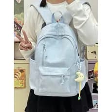 Simples nicho bordado primavera flor grande capacidade mochila júnior escola secundária estudante universitário mochila