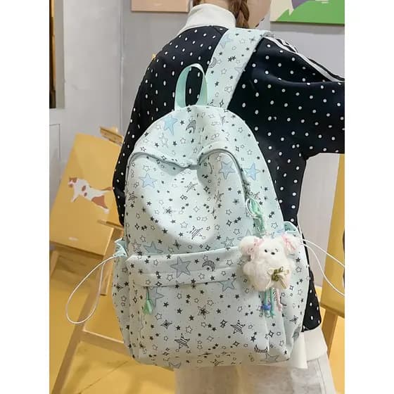 Mochila feminina estudantes do ensino médio estudantes do ensino médio estudantes universitários simples Casual Mori moc