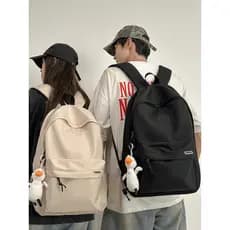 Mochila masculina simples de grande capacidade mochila de computador feminina Casual versão coreana estudantes do ensino