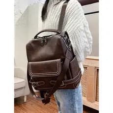 Mochila 2026 novo estilo Retro simples grande capacidade senhoras mochila versão coreana na moda All-Match estudante moc