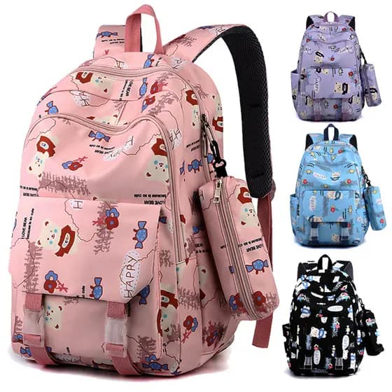 Novo estilo mochila feminina estudantes do ensino fundamental terceiro a sexta série grande capacidade Ultra @-