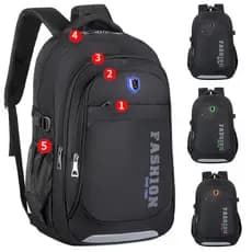 Mochila masculina de grande capacidade, bolsa de viagem para negócios, computador, tendência da moda, ensino médio, estu