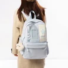 Estudantes do ensino médio mochila feminina fresca doce menina estilo Preppy estudantes do ensino médio transparente cos