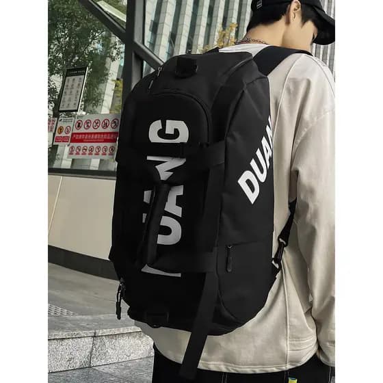 Multifuncional Street Wear esportes mochila de viagem de negócios saco de bagagem portátil saco de ginásio masculino gra