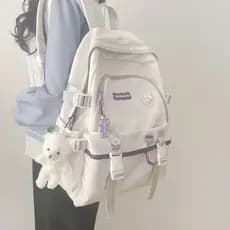 Mochila japonesa Original para estudantes do ensino médio, mochila de grande capacidade