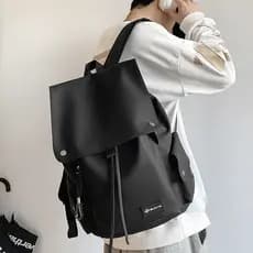 Mochila masculina estilo japonês ins moda rua Wear grande capacidade lazer viagem mochila Campus All-Match saco de escol