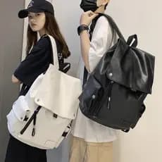 Ins Street Wear mochila masculina moda tendência couro do plutônio viagem computador mochila Campus escola secundária es