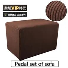 Capa de pedal de sofá de lã xadrez Amazon Home Tecido Capa de pedal transfronteiriça Capa de pedal de grade de abacaxi
