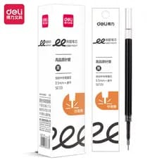 Deli SE123 escova pergunta recarga de imprensa de secagem rápida 0.5mm preto seringa de alta qualidade escritório assina