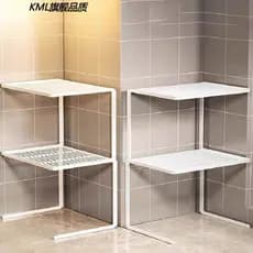 Armário em camadas rack de cozinha pote rack prateleira fogão talheres rack armazenamento sob pia dupla camada pote tige