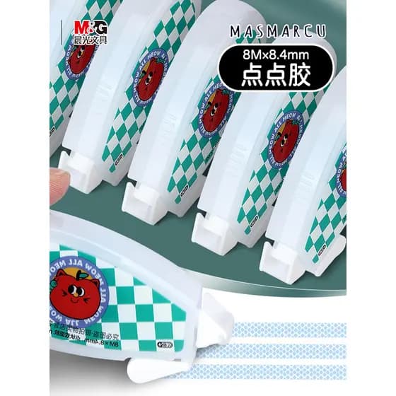 Chenguang All Meow masmarcu Dot Fita adesiva de correção dupla face para estudantes usam correção Perguntas erradas Cola
