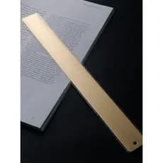 30cm escala estudante papelaria régua de Metal Retro latão engrossado régua medição peso papel centímetro Polegada letra