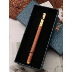 Caneta de assinatura de madeira, caneta de assinatura de latão de ébano, presente, escritório de negócios, caneta de gel