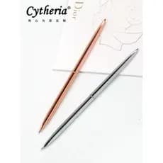 Caneta esferográfica de Metal com fornecimento direto da fábrica, influenciador, foto, adereços requintados, música feli