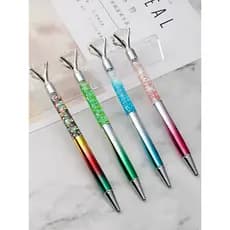 Novo produto criativo cristal diamante presente caneta Aurora colorido caneta esferográfica menina coração preto Metal ó