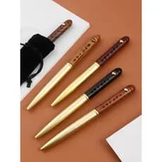 Metal sândalo caneta Wenwan coleção caneta de bronze Retro Gel caneta preto presente aniversário formatura lembrança let
