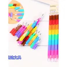 Sem afiar lápis 2707 Mecânico Lápis Chumbo Ovo Caneta 2.0mm Bloco de Construção Caneta Míssil Crianças Alunos da Escola