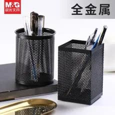 Chenguang Porta-canetas de Metal Caixa de armazenamento Decoração de mesa Feminino Porta-canetas fofo Moda Simples Criat