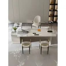 Mesa de ilha de ardósia mesa de jantar integrada retrátil luz de escritório luxo doméstico pequeno apartamento moderno s
