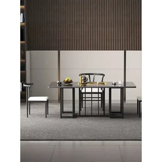 Mesa de chá de ardósia de luxo leve multifuncional automática Kung Fu mesa de chá cadeira combinação novo conjunto de me