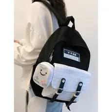 Mochila escolar feminina para estudantes do ensino médio 2025 Novo estilo de três a seis séries Proteção de cume reduz a