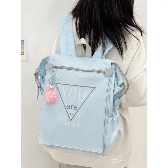 Mochila escolar para meninas do ensino médio, grande capacidade, escola secundária, estudante universitário, leve, compu