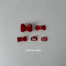 5 pçs pacote ~ ano novo série vermelha grampos de cabelo do bebê pequeno Volume de cabelo não machuca grampos de cabelo