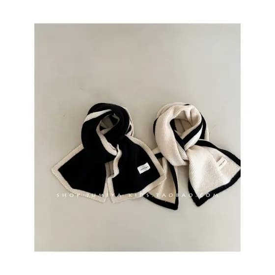Xiaoxiang estilo cachecol feminino outono inverno crianças coreano ins meninas cachecol inverno feminino bebê temperamen