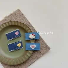 Doce legal estilo jeans ~ bebê grampo de cabelo cocar menina franja clipe Hairpin crianças bonito não machuca o cabelo B