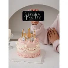 Coroa bolo de aniversário decoração ornamentos bonito europeu Retro cristal rainha coroa cozimento sobremesa acessórios